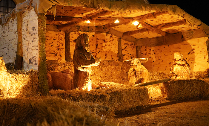 Belén en Soria en Navidad