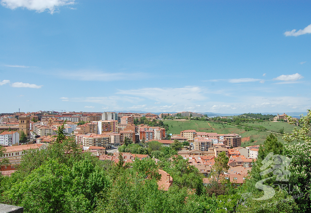 Vistas a Soria capital desde el Castillo