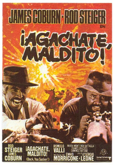 Cartel Película Agáchate, Maldito
