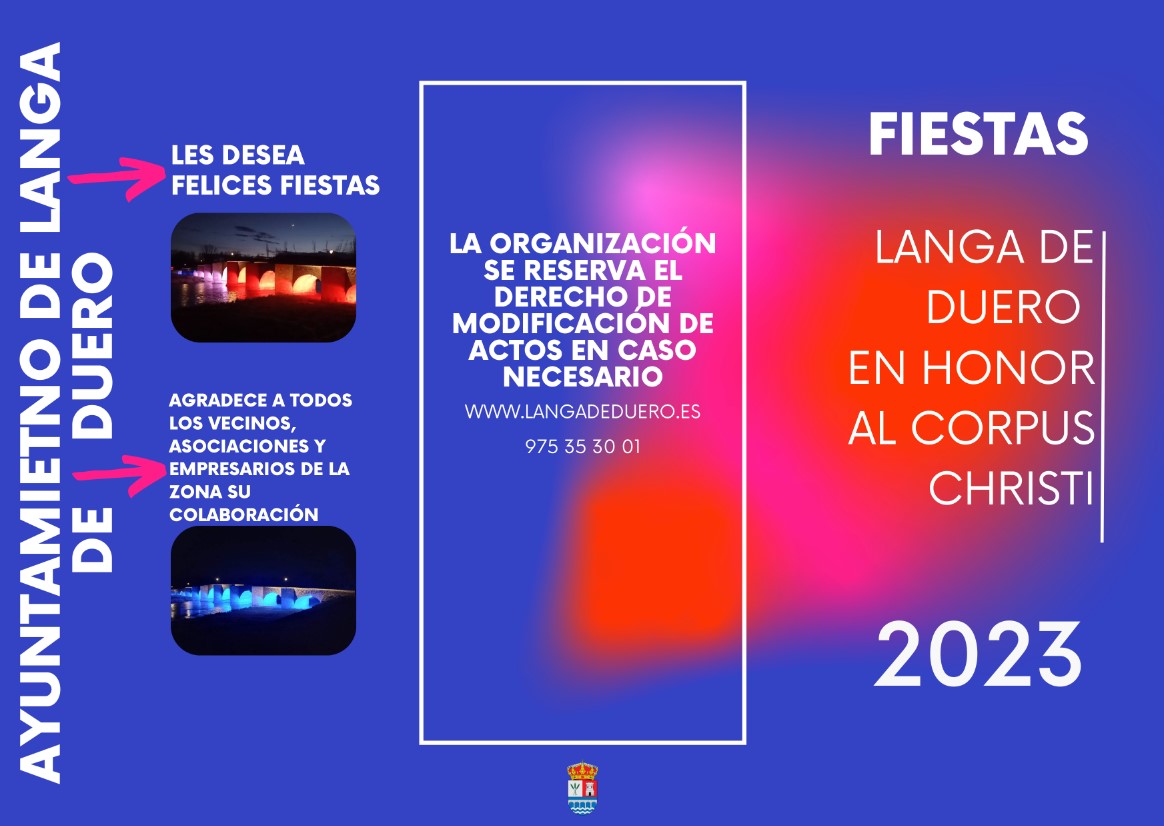 Cartel fiestas Langa de Duero Corpus Christi 2023