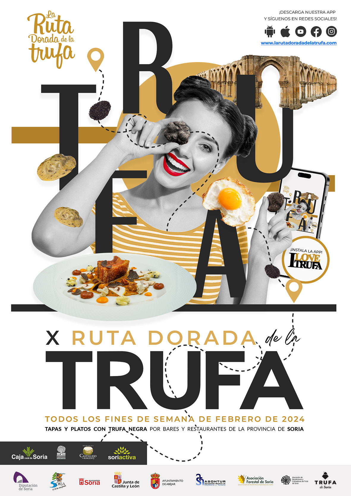 Cartel Ruta Dorada de la Trufa 2024